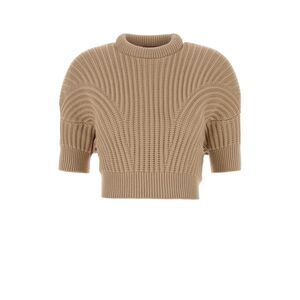 Sportmax Women Beige Cotton Blend Fatti Sweater